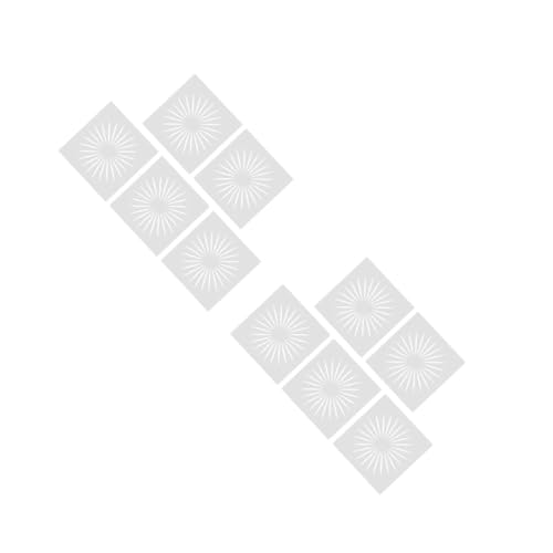 HOMSFOU 2 Sätze Diy Hohes Sonnenmuster Malerei Schablonen Wiederverwendbare Malvorlagen Für Bastelprojekte Und Wanddekoration 10 Stück * 2 von HOMSFOU