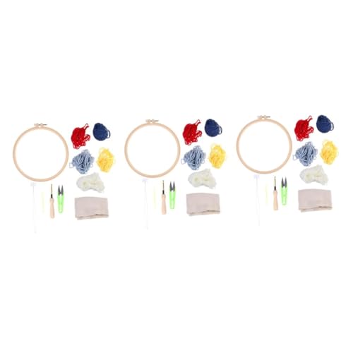 HOMSFOU 2 Sätze Diy Punch Embroidery Set für Rundstickunterlage Holzgriff Sticknadel Buntem Garn und Anleitung Bastelset für Zuhause Lighthouse Muster HOMSFOU 2 Sätze Diy Punch Embroidery Set für Rundstickunterlage Holzgriff Sticknadel Buntem Garn und Anleitung Bastelset für Zuhause Lighthouse Muster von HOMSFOU