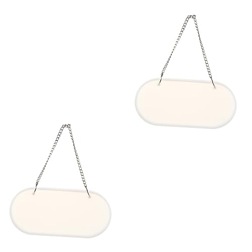 HOMSFOU 2 Sätze Diy Silikon Oval Türschild Gießform mit Kette für Projekte Raumdekoration und Personalisierte Schilder Wiederverwendbar und Langlebig von HOMSFOU