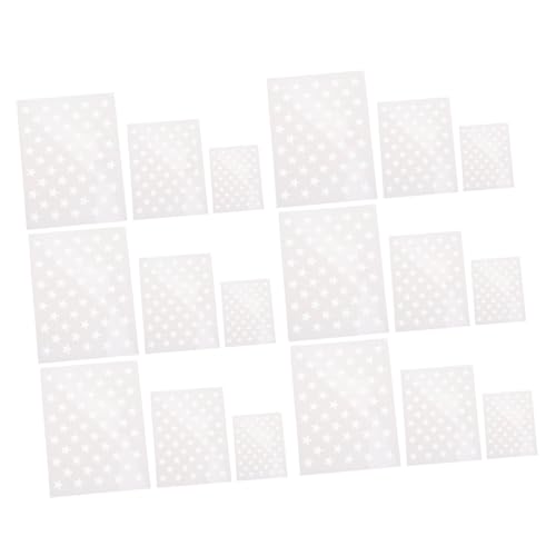 HOMSFOU 2 Sätze Diy Sternschablonen Teilig Wiederverwendbare Schablonen Pet Für Wandgestaltung Bastelprojekte Und Amerikanische Flaggen Dekoration Verschiedenen Erhältlich S 9 Blätter*2 von HOMSFOU