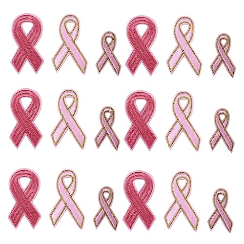 HOMSFOU 2 Sätze Diy Teiliges Für Kleidung Rosa Stickerei Ribbon Patches Mit Heißem Schmelzkleber Zum Aufbügeln Und Dekorieren Von Textilien Für Kreative Bastelprojekte Und 18 Stück * 2 von HOMSFOU