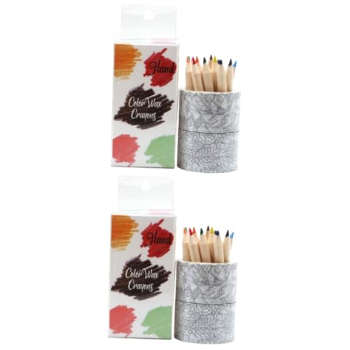 HOMSFOU 2 Sätze Diy Washi Tape Set Teiliges Dekoratives Klebeband Set mit Buntstiften für Schüler zum Verzieren von Notizbüchern und Scrapbooks Leicht zu Lagern und Mitzunehmen von HOMSFOU