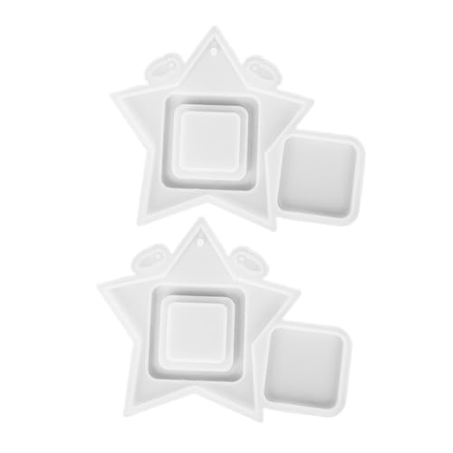 HOMSFOU 2 Sätze Epoxy Handcraft Mold Sternförmiger Bilderrahmen Gießform Für Diy Foto Projekte Flexibles Silikonmaterial Leicht Zu Reinigen Verwenden Bastelarbeiten 2 Stücke * 2 HOMSFOU 2 Sätze Epoxy Handcraft Mold Sternförmiger Bilderrahmen Gießform Für Diy Foto Projekte Flexibles Silikonmaterial Leicht Zu Reinigen Verwenden Bastelarbeiten 2 Stücke * 2 von HOMSFOU