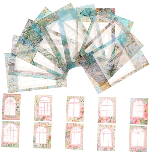 HOMSFOU 2 Sätze Fensteraufkleber Gartenblumen Scrapbook Sticker DIY Dekorative Papiersticker für Notizbücher Tagebücher Geschenke mit Vintage Blumenmuster HOMSFOU 2 Sätze Fensteraufkleber Gartenblumen Scrapbook Sticker DIY Dekorative Papiersticker für Notizbücher Tagebücher Geschenke mit Vintage Blumenmuster von HOMSFOU