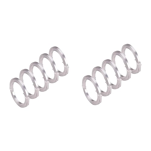 HOMSFOU 2 Sätze Flache Aluminiumdrähte Flexibles Und Langlebiges Zubehör Für Schmuckherstellung Für Ohrringe Armbänder Und Bastelprojekte 5rolle*2 von HOMSFOU