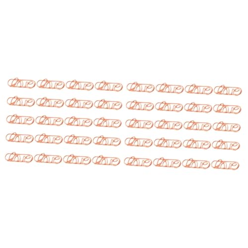 HOMSFOU 2 Sätze Geformte Büroklammer Gold Süße Büroklammern Papierverschlüsse Kreatives Lesezeichen Büroklammern Aus Metall Memohalter Hinweisclip Papierklammer Eisen 20 Stück * 2 von HOMSFOU