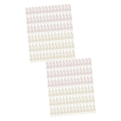 HOMSFOU 2 Sätze Geformte Büroklammern Lustige Büroklammer Papierbefestigungen Flacher Kopf Büroklammern Jumbo Kleine Clips Seitenclips Lesezeichen Planer-clip 100 Stück * 2 von HOMSFOU