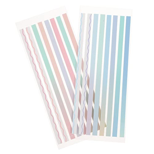 HOMSFOU 2 Sätze Gradient Sticky Tabs Transparent Reading Strips Wiederverwendbare Annotating Tabs für Schüler Lesezeichen mit Wellenmuster und Blau Teiliges HOMSFOU 2 Sätze Gradient Sticky Tabs Transparent Reading Strips Wiederverwendbare Annotating Tabs für Schüler Lesezeichen mit Wellenmuster und Blau Teiliges von HOMSFOU
