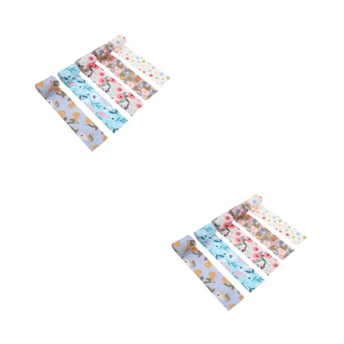 HOMSFOU 2 Sätze Haarnadelmaterial Bänder Für Hochzeitsautos Blumen- Weiß Basteln Gedrucktes Band Wickelband Bandzubehör Materialband Geschenkband Stoff 5 Stücke * 2 HOMSFOU 2 Sätze Haarnadelmaterial Bänder Für Hochzeitsautos Blumen- Weiß Basteln Gedrucktes Band Wickelband Bandzubehör Materialband Geschenkband Stoff 5 Stücke * 2 von HOMSFOU