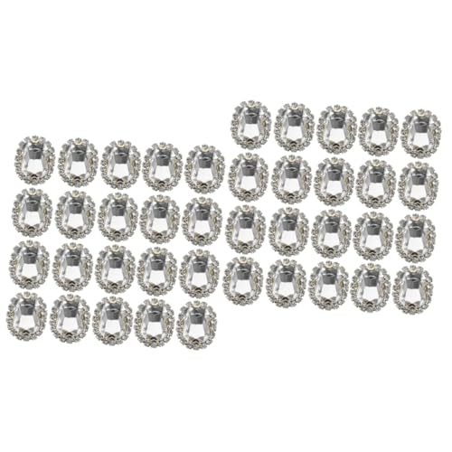 HOMSFOU 2 Sätze Handnähte -dekorationszubehör Glitzernde Kleine Strasssteine Nähen Bastelmaterial Bastel Materialien Bastelset Handyhülle Selbst Dekorieren Kleiderzubehör Glas 20 Stück * 2 von HOMSFOU