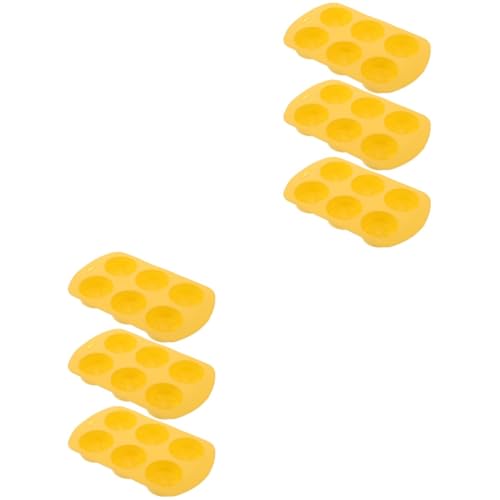 HOMSFOU 2 Sätze Handwerk Diy Formen Kerzenform Formen Für Kerzen Zitronenform Diy -seifenform Kerzenherstellung Von Formen Wachsformen Für Die Kerzenherstellung Kieselgel Gelb 3 Stücke * 2 von HOMSFOU