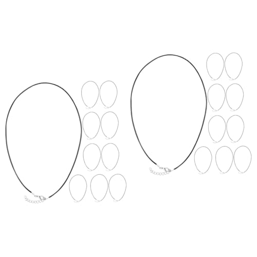 HOMSFOU 2 Sätze Herstellung Von Kordelketten Für Halsketten Damen Schlüsselband DIY Makramee Karabinerverschluss Gewachste Charms Halsketten Seilketten Für Anhänger 10 Stück * 2 von HOMSFOU
