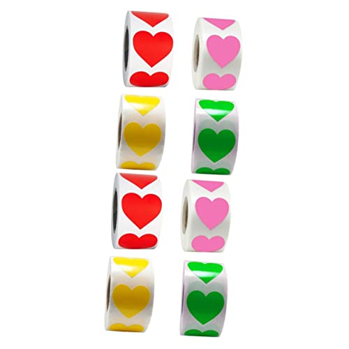 HOMSFOU 2 Sätze Herzaufkleber Selbstklebende Herzaufkleber Für Hochzeit Und Dekoration Für Verpackungen Bastelprojekte Und Etikettierungen 4 Rollen * 2 HOMSFOU 2 Sätze Herzaufkleber Selbstklebende Herzaufkleber Für Hochzeit Und Dekoration Für Verpackungen Bastelprojekte Und Etikettierungen 4 Rollen * 2 von HOMSFOU