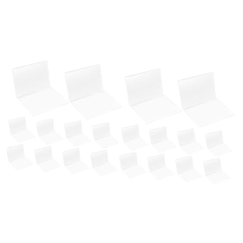 HOMSFOU 2 Sätze Karton Klein Schützend Hart Halter Schlank Handel Kartenschutz Aus Acryl Kartenetui Aus Acryl Kartenausstellungskoffer Kartenhülle Transparent 10 Stück * 2 von HOMSFOU