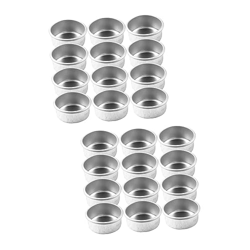 HOMSFOU 2 Sätze Kerzenhalter Eisen Kerzenbecher DIY Teelicht Dosen Für Tischdekoration Leere Kerzengläser Für Kreative Bastelprojekte Langlebig Und 12 Stück * 2 von HOMSFOU