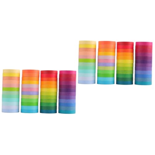 HOMSFOU 2 Sätze Klebeband Scrapbooking Tape Journaling Journal Aufkleber Materialien Scrapbook Aufkleber Scrapbooking Supplies Journal Zubehör Farben Bänder Farbig Japanisch 48 Rollen * 2 von HOMSFOU