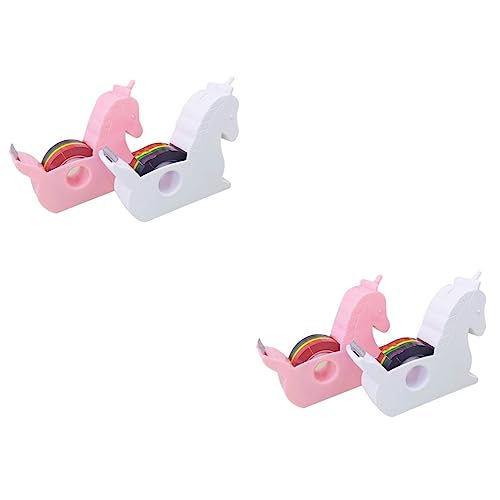 HOMSFOU 2 Sätze Kleiner Klebebandspender Praktischer Tape Cutter Für Büro Schule Und Zuhause Niedliches Design Leicht Und Für Schreibtisch Klebeband Zufällige 2 Stücke * 2 von HOMSFOU