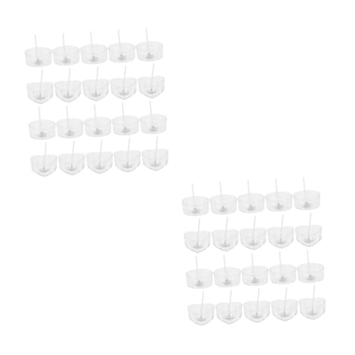 HOMSFOU 2 Sätze Kleines Kerzenherstellungs Diy Kerzenformen und Zubehör Runde Herzförmige Silikonformen Dochte für Kreative Kerzenliebhaber und Dekoration von HOMSFOU