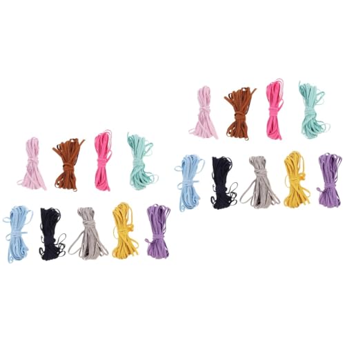 HOMSFOU 2 Sätze Laufband Gummiband Aus Stoff Farbig Dehnbares Elastisches Band Elastische Stirnbänder Farben Gummibänder Sortiert Geflochtenes Gummiband Nylon Zufällige Farbe 9 Stücke * 2 HOMSFOU 2 Sätze Laufband Gummiband Aus Stoff Farbig Dehnbares Elastisches Band Elastische Stirnbänder Farben Gummibänder Sortiert Geflochtenes Gummiband Nylon Zufällige Farbe 9 Stücke * 2 von HOMSFOU