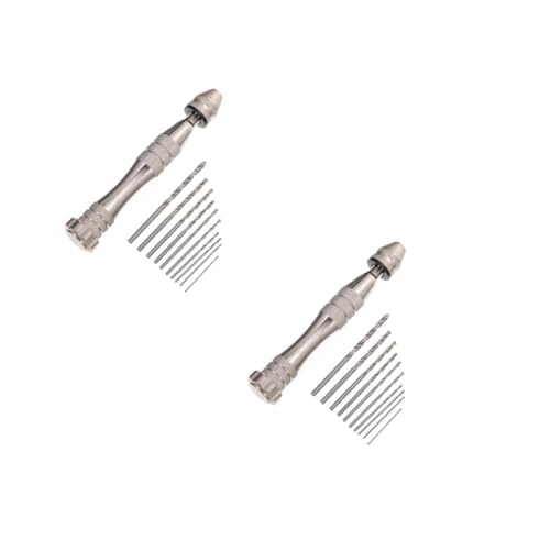 HOMSFOU 2 Sätze Lochbohrer Werkzeug Puncher Schlüssel Schlagbohrer Handspiralbohrer Handbohrer Präzisions-schraubstock Manueller Bohrer Stiftbohrer Aluminiumlegierung Silver HOMSFOU 2 Sätze Lochbohrer Werkzeug Puncher Schlüssel Schlagbohrer Handspiralbohrer Handbohrer Präzisions-schraubstock Manueller Bohrer Stiftbohrer Aluminiumlegierung Silver von HOMSFOU