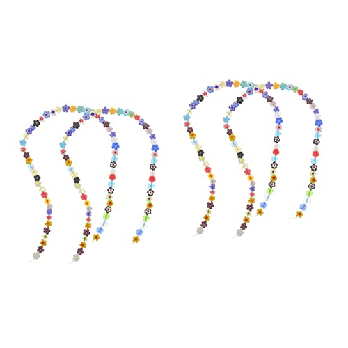 HOMSFOU 2 Sätze Lose Glasperlen Mit Pflaumenblütenmotiv Farbe Kleiner Abstandshalter Floral Transparent Bastelperlen Verschiedene Perlen Zur Schmuckherstellung DIY 2 Saiten * 2 von HOMSFOU