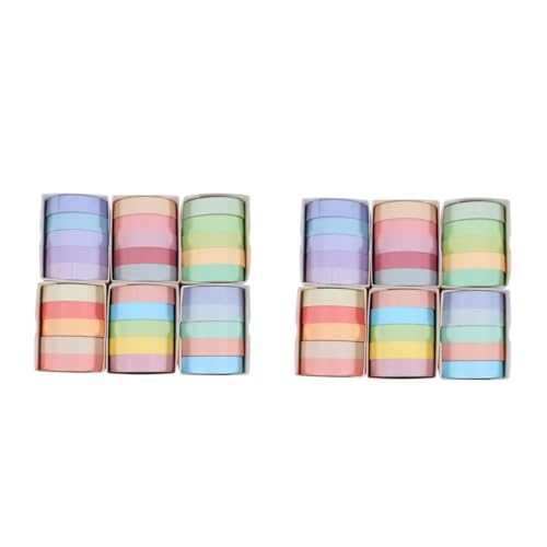HOMSFOU 2 Sätze Macaron-aufkleberrolle Klebrig Sammelalbum Farbig Scrapbooking Maskierung Schreibwaren Buch Dekoration Scrabook Handkontoband Diy Klebeband Japanisches Papier 30 Rollen * 2 HOMSFOU 2 Sätze Macaron-aufkleberrolle Klebrig Sammelalbum Farbig Scrapbooking Maskierung Schreibwaren Buch Dekoration Scrabook Handkontoband Diy Klebeband Japanisches Papier 30 Rollen * 2 von HOMSFOU