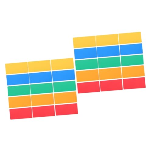 HOMSFOU 2 Sätze Magnetes Wischetikett Aufkleber Magnetische Karte Löschbar Klassenzimmer Etiketten Schule Magnetische Memo-plattenanhänger Für Schild Magnet Aus Gummi 15 Stücke * 2 von HOMSFOU