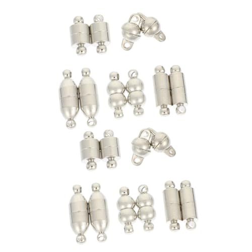HOMSFOU 2 Sätze Magnetische Schmuckverschlüsse Für Diy Magnet Buckles Legierung Für Armbänder Und Einfach Zu Verwenden Mit Leichtem Design Und Praktischem Magnetverschluss 5 Paare * 2 von HOMSFOU