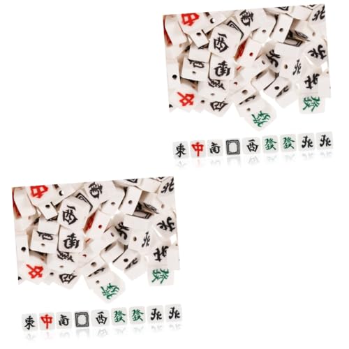 HOMSFOU 2 Sätze Mahjong-perlen Flache Perlen Runde Farbige Perlen Party Perlen Zum Basteln Perlen Für Armbänder Groß Mahjong-abstandsperlen Anhänger Aus Tonperlen Polymer-ton 100 Stück * 2 HOMSFOU 2 Sätze Mahjong-perlen Flache Perlen Runde Farbige Perlen Party Perlen Zum Basteln Perlen Für Armbänder Groß Mahjong-abstandsperlen Anhänger Aus Tonperlen Polymer-ton 100 Stück * 2 von HOMSFOU