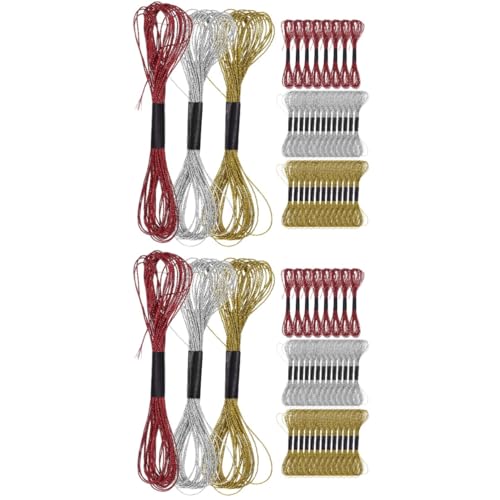 HOMSFOU 2 Sätze Metallic Stickgarn Bunte Stickfäden Für Diy Handarbeiten Strängig Für Kreuzstich Und Bastelprojekte Geeignet Für Anfänger Und Diy Enthusiasten 36 Rollen * 2 HOMSFOU 2 Sätze Metallic Stickgarn Bunte Stickfäden Für Diy Handarbeiten Strängig Für Kreuzstich Und Bastelprojekte Geeignet Für Anfänger Und Diy Enthusiasten 36 Rollen * 2 von HOMSFOU