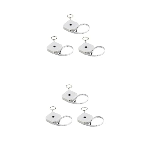 HOMSFOU 2 Sätze Mini Einziehbares Maßband Für Körpermessungen Flexible Maßbänder Quadratischem Design Für Quilter Und Fitness Praktisch Für Zuhause Und Unterwegs 3 Stücke * 2 von HOMSFOU