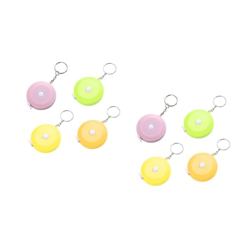 HOMSFOU 2 Sätze Mini Maßband Mit Ring Tragbares Hochpräzises Maßband Für Zuhause Und Outdoor Zur Messung Von Körpermaßen Höhe Und Mehr Farben Zufällig Zufällige 4 Stück * 2 HOMSFOU 2 Sätze Mini Maßband Mit Ring Tragbares Hochpräzises Maßband Für Zuhause Und Outdoor Zur Messung Von Körpermaßen Höhe Und Mehr Farben Zufällig Zufällige 4 Stück * 2 von HOMSFOU
