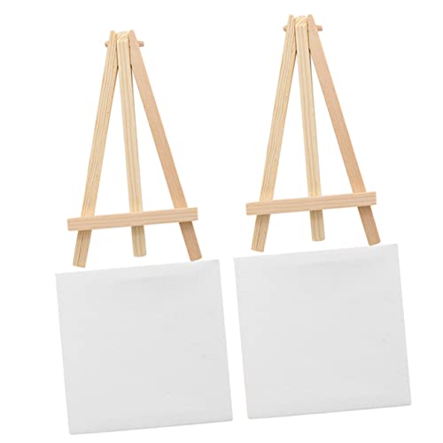 HOMSFOU 2 Sätze Mini Staffelei mit Multifunktionale Malleinwände Dekorative Leinwände für Öl und Aquarellmalerei Holzstaffelei für Diy Kunstprojekte HOMSFOU 2 Sätze Mini Staffelei mit Multifunktionale Malleinwände Dekorative Leinwände für Öl und Aquarellmalerei Holzstaffelei für Diy Kunstprojekte von HOMSFOU
