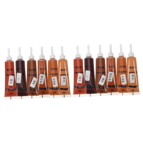 HOMSFOU 2 Sätze Möbelreparaturpaste Lochfüller Patch Spachtelmasse Für Schränke Grau Tragbarer Holzfüller Holz Reparaturset Bodenreparaturwerkzeug Holzspachtelstift Einfügen 6 Stücke * 2 von HOMSFOU