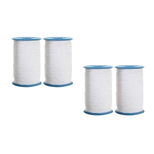 HOMSFOU 2 Sätze Nähgarn Mit Elastischem Kern Weiß Zufällige Farbe Für Bekleidung Hosen Und Diy Projekte Hohe Reißfestigkeit Für Quilting Und Allgemeines Nähen 2 Stück * 2 von HOMSFOU