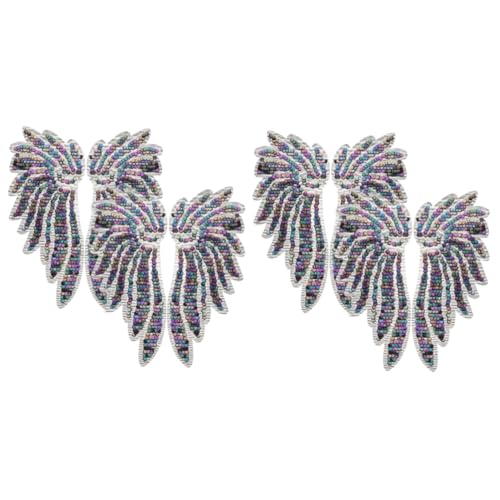 HOMSFOU 2 Sätze Pailletten Flügel Patch DIY Mädchen Kostüme Glitzer Feenflügel Erwachsene Weihnachtskleidung Kostüm Patch Kostüm Applikation Stickerei Patches 2 Paare * 2 HOMSFOU 2 Sätze Pailletten Flügel Patch DIY Mädchen Kostüme Glitzer Feenflügel Erwachsene Weihnachtskleidung Kostüm Patch Kostüm Applikation Stickerei Patches 2 Paare * 2 von HOMSFOU