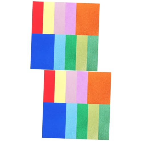 HOMSFOU 2 Sätze Paillettenschwammpapier Glitzerpapier Im A4-format Groß Glitzerpapier Für Party Bastelpapier Im A4-format Mit Glitzer Glitzerpapierblock Karte Eva-papier 10 Blätter * 2 von HOMSFOU