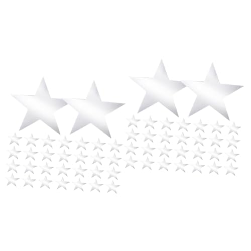 HOMSFOU 2 Sätze Pentagramm-dekoration Stern Party Pinnwand Dekoration Mehrfarbig Star-signaturtafel Dekorationen Form Ausschnitte Hochzeitsdekoration Papier Silber 60 Stück * 2 HOMSFOU 2 Sätze Pentagramm-dekoration Stern Party Pinnwand Dekoration Mehrfarbig Star-signaturtafel Dekorationen Form Ausschnitte Hochzeitsdekoration Papier Silber 60 Stück * 2 von HOMSFOU