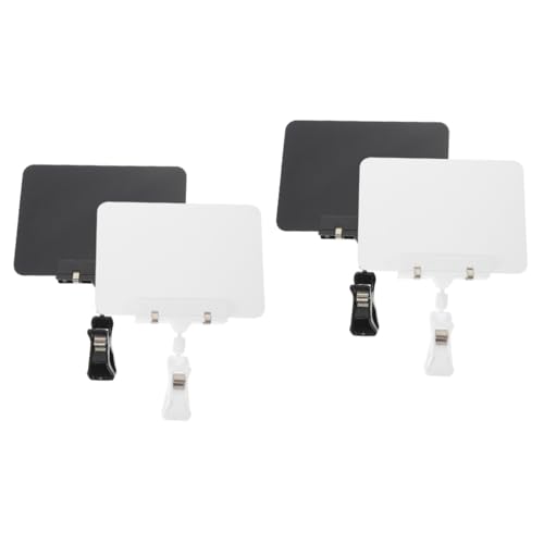 HOMSFOU 2 Sätze Preisschild Schwarz Korb Label Regal Zeichen Clips Einzelhandel Lieferungen Pvc 4 Stück * 2 von HOMSFOU