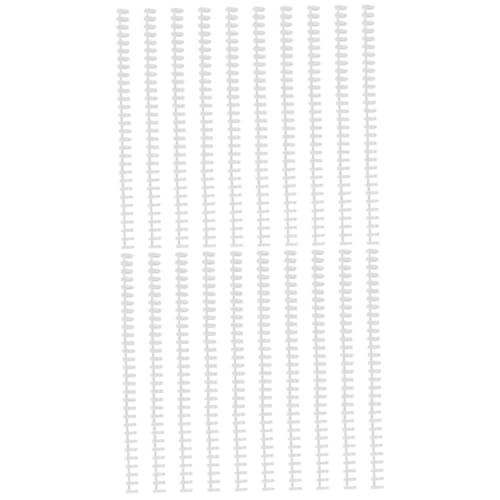 HOMSFOU 2 Sätze Runde Loch Binde Kammbindungsstacheln Zubehör Für Bindemaschinen Spiralbindungen Stacheln Notizbücher Spiralblock Spiral- Planerordner Notizbuch Weiß Plastik 10 Stück * 2 HOMSFOU 2 Sätze Runde Loch Binde Kammbindungsstacheln Zubehör Für Bindemaschinen Spiralbindungen Stacheln Notizbücher Spiralblock Spiral- Planerordner Notizbuch Weiß Plastik 10 Stück * 2 von HOMSFOU