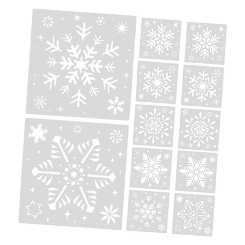 HOMSFOU 2 Sätze Schneeflocke Malvorlage Malvorlagen Winterschablonen Malerei Ausschnitte Schneeflocken-Schablonen Urlaubsschablonen zum Basteln wiederverwendbar pp Weiß HOMSFOU 2 Sätze Schneeflocke Malvorlage Malvorlagen Winterschablonen Malerei Ausschnitte Schneeflocken-Schablonen Urlaubsschablonen zum Basteln wiederverwendbar pp Weiß von HOMSFOU