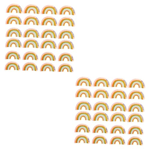 HOMSFOU 2 Sätze Selbstklebende Rainbow Aufkleber Für Weihnachten Kreative Backetiketten Für Diy Dekoration Vielseitig Einsetzbar Und Einfach Zu Entfernen Ohne Rückstände 24 Stück * 2 von HOMSFOU