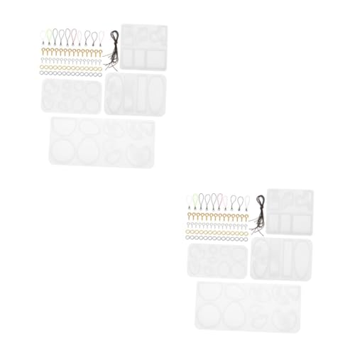 HOMSFOU 2 Sätze Silikonform Epoxidharz Gießform für Design Diy Anhänger Ohrringe Seascape Mould Langlebig und Vielseitig für Bastelprojekte von HOMSFOU