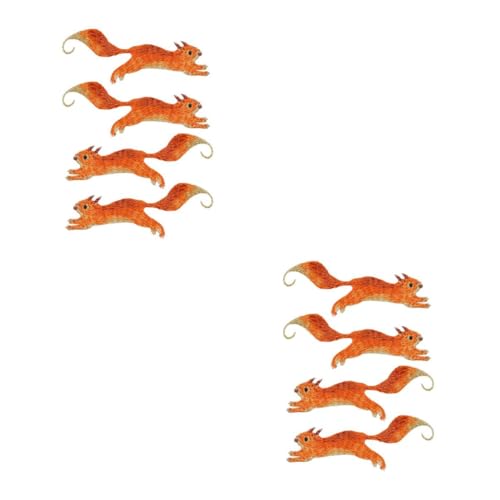 HOMSFOU 2 Sätze Squirrel Design Aufnäher Diy Stickerei Patches Für Kleidung Dekoration Und Reparatur Von Jeans Jacken Und Mehr 4 Stücke * 2 HOMSFOU 2 Sätze Squirrel Design Aufnäher Diy Stickerei Patches Für Kleidung Dekoration Und Reparatur Von Jeans Jacken Und Mehr 4 Stücke * 2 von HOMSFOU