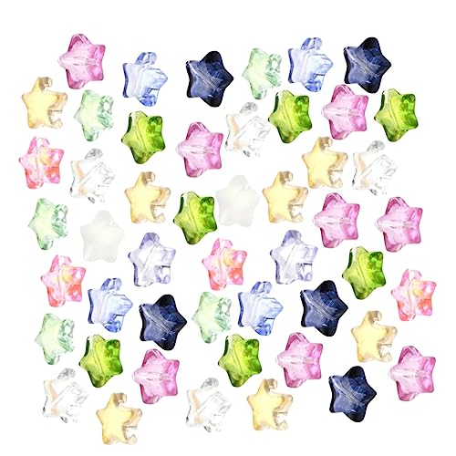 HOMSFOU 2 Sätze Stern Kristall Abstandshalter Perlen Für Diy Schmuckherstellung Vielseitige Beads Für Armbänder Und Bastelprojekte Zufällige Farben 100 Stück * 2 von HOMSFOU