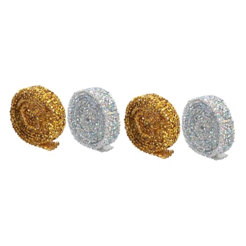HOMSFOU 2 Sätze Strassband Dekorationskette Für Diy Schmuck Und Glitzernde Rhinestone Ab Farbe Für Handwerksprojekte Und Designs 2 Packungen * 2 von HOMSFOU
