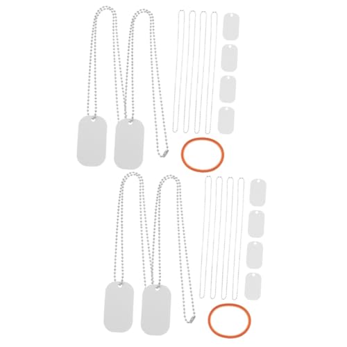 HOMSFOU 2 Sätze Sublimation Hundemarken Metallanhänger Blanko für Diy Doppelseitige Hitzetransfer Tags Aluminiumplatten Kugelketten und Hitzebeständigem Klebeband für Haustieranhänger HOMSFOU 2 Sätze Sublimation Hundemarken Metallanhänger Blanko für Diy Doppelseitige Hitzetransfer Tags Aluminiumplatten Kugelketten und Hitzebeständigem Klebeband für Haustieranhänger von HOMSFOU