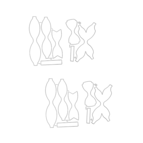 HOMSFOU 2 Sätze Teiliges Carbonstahl Stanzformen Für Diy Bowknot Scrapbooking Und Papierhandwerk Präzise Schneidewerkzeuge Für Kreative Bastelprojekte 2 Stück * 2 von HOMSFOU