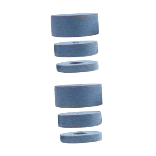 HOMSFOU 2 Sätze Teiliges Diy Dekorationsband Jeansstoff Vielseitige Verpackungsbänder Für Bastelarbeiten Pro Packung Für Und Haarspangen Herstellung 3 Stücke * 2 von HOMSFOU
