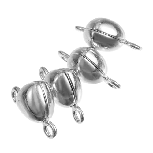HOMSFOU 2 Sätze Teiliges Herzform Magnetverschluss Für Diy Schmuck Langlebige Verbindungselemente Für Armbänder Und Für Kreative Schmuckherstellung Und Einfaches Anlegen 10 Stück * 2 von HOMSFOU